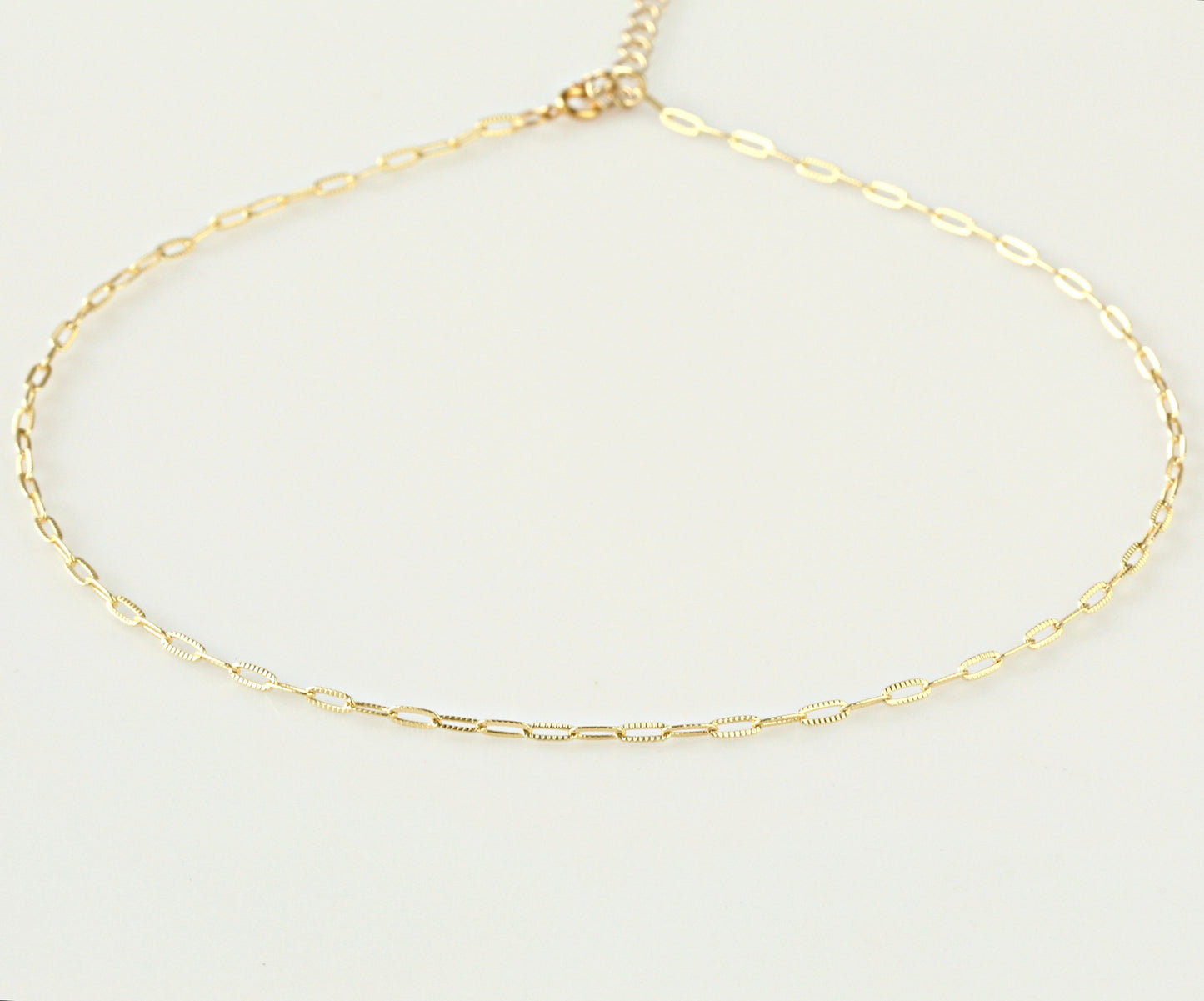 Embossed Link Chain
