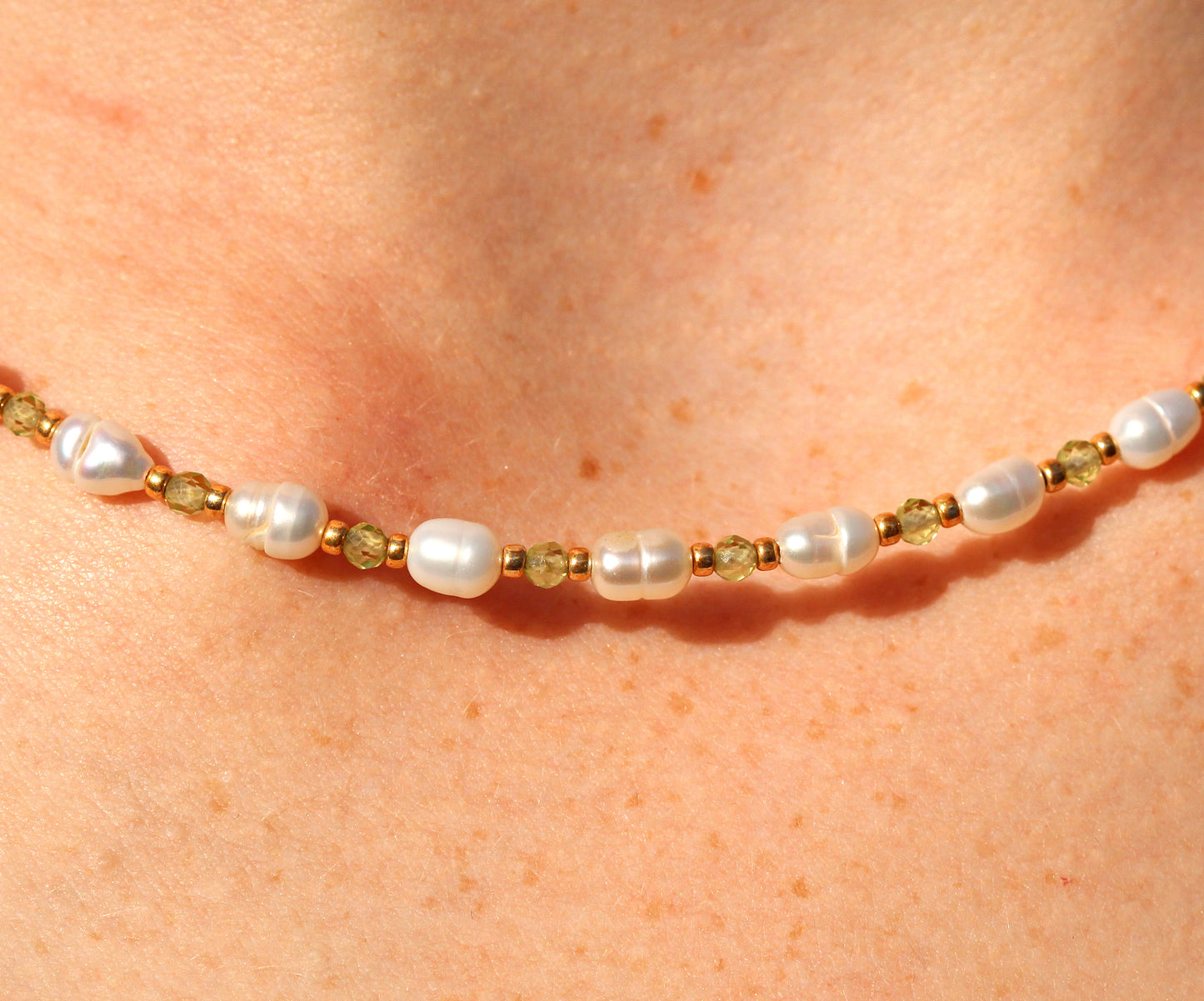 Emerald Pearl choker