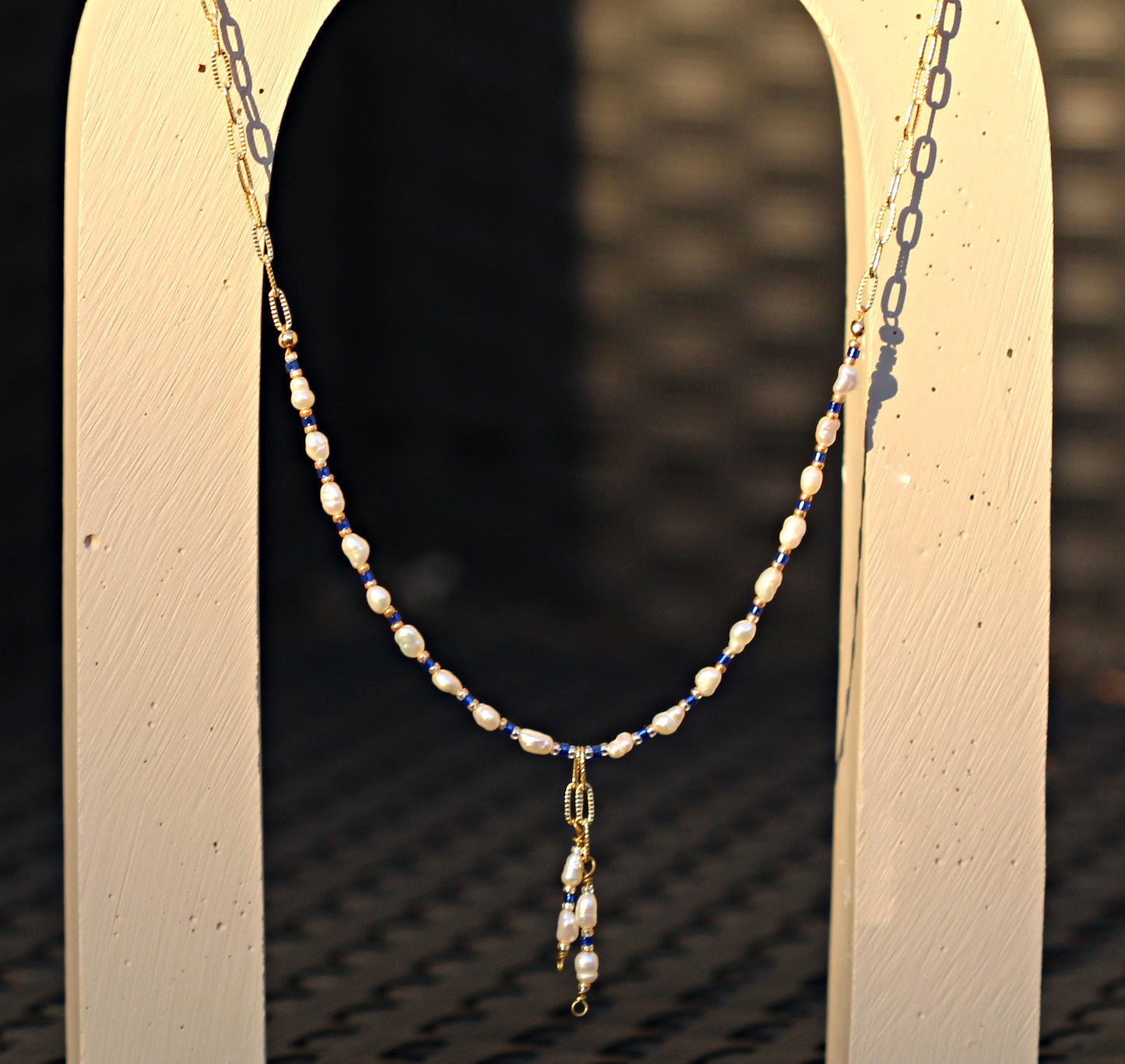 Sapphire Drop Necklace