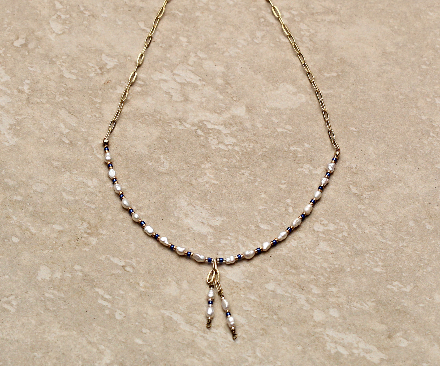 Sapphire Drop Necklace